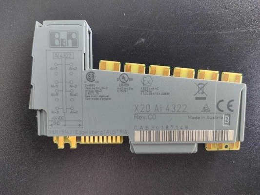 Entrées analogiques du module 4 d'entrée-sortie du SYSTÈME PLC de X20AI4322 B&amp;R X20 0 à 20 mA/4 à 20 mA