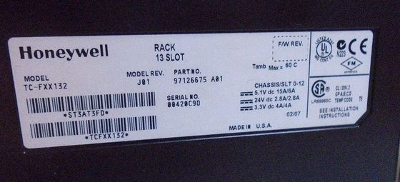TC-FXX132 Honeywell Experion 13 Plateau de support de châssis pour le module PLC en stock