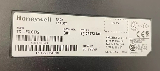 TC-FXX172 Honeywell Experion 17 châssis de support à fente pour pièces DCS tout neuf