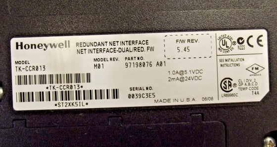 TK-CCR013 Module d'interface de réseau de redondance Honeywell tout neuf