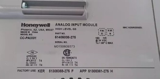 CC-PAIX01 Module d'entrée analogique Honeywell pour le module PLC tout neuf et original