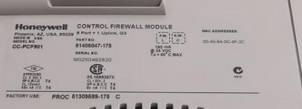 CC-PCF901 Module de pare-feu de commande FTE de Honeywell 9 Ports tout neuf en stock