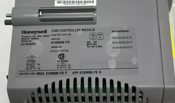 CC-PCNT01 Honeywell C300 Module de commande DCS Parties Module de commande PLC