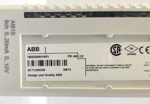 ABB AI810 3BSE008516R1 Module d'entrée analogique 8 canaux Module PLC 800XA