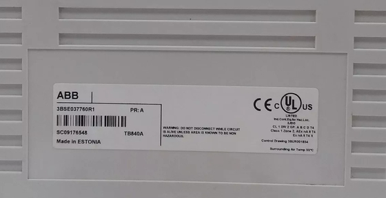 ABB TB840A 3BSE037760R1 Modulebus Modem de groupe optique pour une opération redondante 1+1