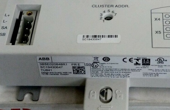 ABB TU841 3BSE020848R1 Unité de terminaison de support pour les entrées/sorties non redondantes