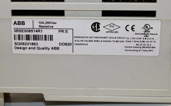 ABB DO820 3BSE008514R1 Module de sortie numérique Relais 8 canaux Module PLC