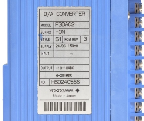 F3DA02-0NS1 YOKOGAWA Module de sortie numérique analogique D/A Convertisseur PLC