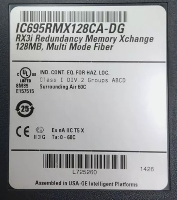 IC695RMX128 GE PAC Systems RX3i Module de mémoire de remplacement de facteur de redondance de forme de fente unique