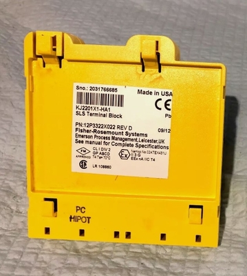 Le système de contrôle d'automatisation d'Emerson est équipé d'un module terminal de blocage de type KJ2201X1-HA1