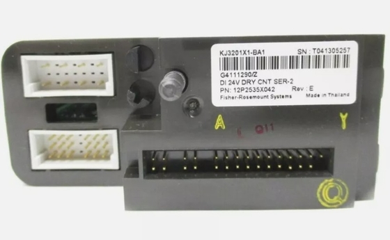 La carte KJ3201X1-BA1 d'Emerson EPRO DI à huit canaux 24 VDC à contact sec série 2