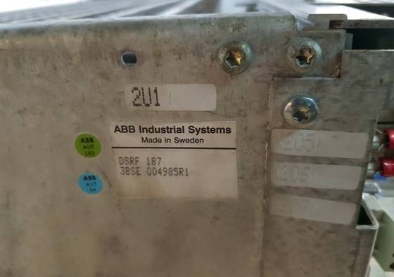 DSRF187 3BSE004985R1 ABB Advant OCS S100 Fichier de carte d'entrée et de sortie