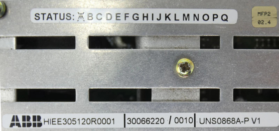 UNS0868A-P V1 HIEE305120R0001 ABB Ver. Un module d'alimentation électrique