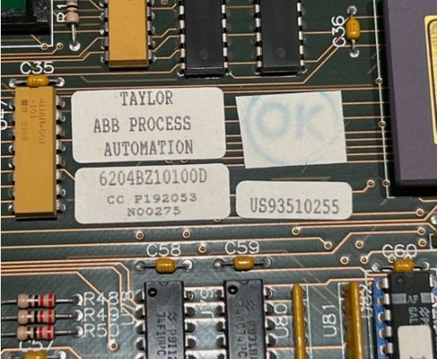 6204BZ10100D carte de processeur ABB