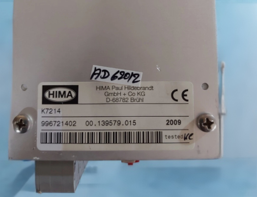 K7214 PANNEAU DE COMMANDE HIMA