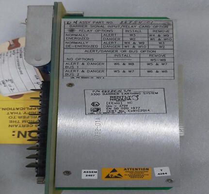 Bently Nevada 88984-01 Barrières internes carte de relais de signal d'entrée