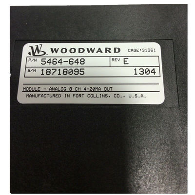 5464 648 DCS de PLC analogue de module de la Manche du module 8 de Woodward