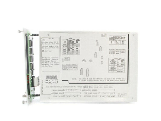 3300/16 coudé moniteur de vibration de la série XY/GAP de Nevada Parts System 3300 double