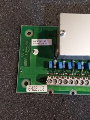 Pièces de rechange de PLC d'unité de connexion d'unités de terminaison d'E/S de DSTA155P ABB S100 3BSE018323R1