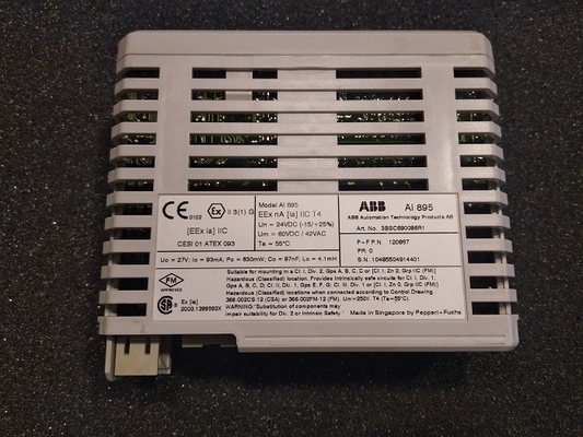AI895 3BSC690086R1 Entrée analogique API ABB IS HART 8 ch S800 I/O