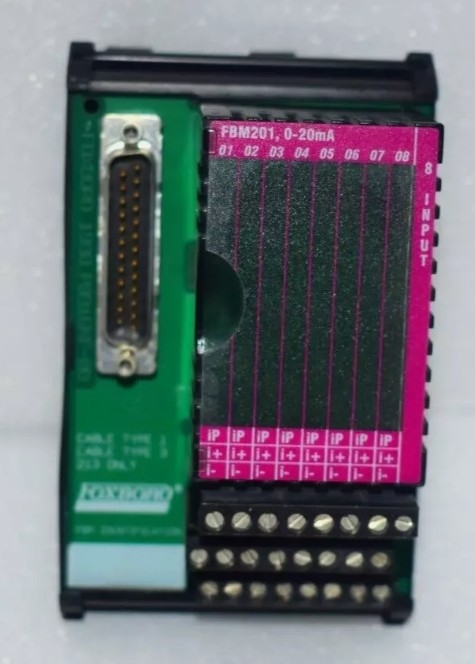 Foxboro P0916AA FBM201 /B/C/D Module d'entrée analogique contient huit canaux d'entrée analogiques acceptant un fil 2