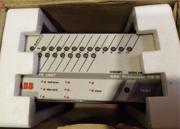 CS d'ICSK20F1 ABB Procontic 31 pièces de rechange FPR3327101R1202 de PLC de l'unité à distance CS31 d'entrée-sortie d'ICSK 20F1